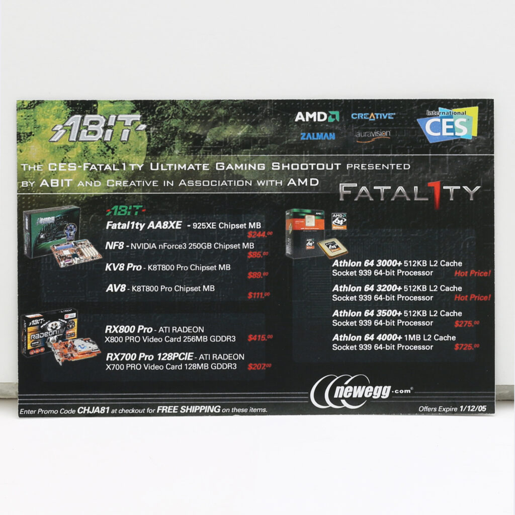 Fatal1ty CES Shootout Newegg Promotional - image 1