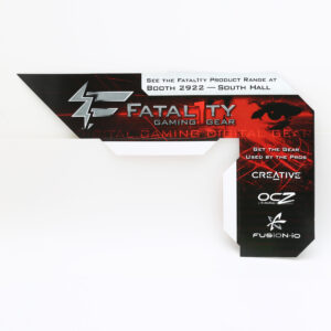 Fatal1ty E4All Tradeshow Monitor Topper Promotional - image 1