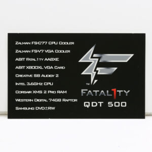 Fatal1ty QDT 500 Shootout Computer Spec Promotional - image 1