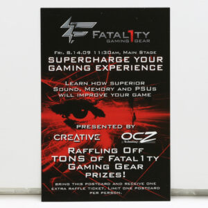 Fatal1ty Quakecon Raffle Promotional - image 1